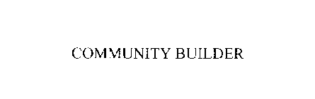 COMMUNITY BUILDER
