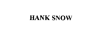 HANK SNOW