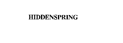 HIDDENSPRING