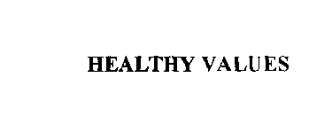 HEALTHY VALUES