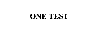 ONE TEST