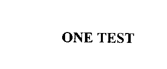 ONE TEST