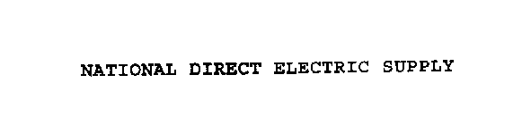 NATIONAL DIRECT ELECTRIC SUPPLY