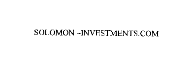 SOLOMON-INVESTMENTS.COM