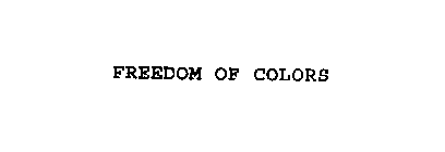FREEDOM OF COLORS