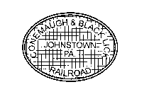 CONEMAUGH & BLACK LICK JOHNSTOWN PA. RAILROAD