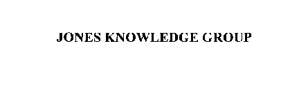 JONES KNOWLEDGE GROUP