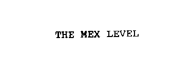 THE MEX LEVEL