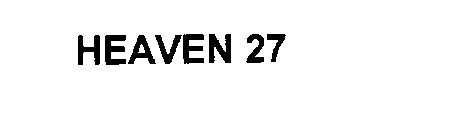HEAVEN 27