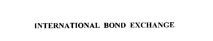 INTERNATIONAL BOND EXCHANGE