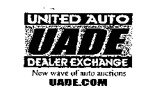 UADE UNITED AUTO DEALER EXCHANGE NEW WAVE OF AUTO AUCTIONS UADE.COM