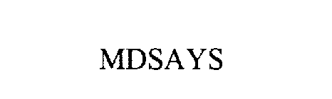 MDSAYS