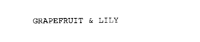 GRAPEFRUIT & LILY