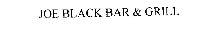 JOE BLACK BAR & GRILL