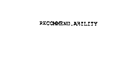 RECOMMEND.ABILITY