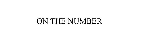 ON THE NUMBER