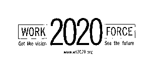 WORK FORCE 2020 GET THE VISION.  SEE THEFUTURE. WWW.WF2020.ORG