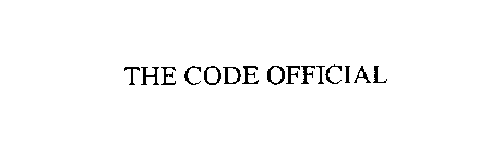 THE CODE OFFICIAL