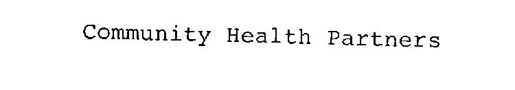 COMMUNITY HEALTH PARTNERS