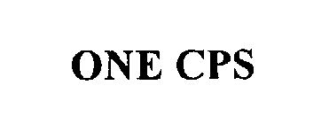 ONE CPS