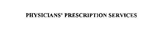 PHYSICIANS' PRESCRIPTION SERVICES