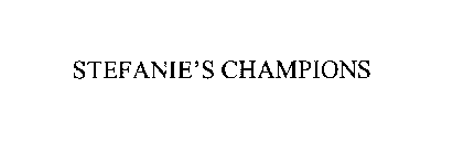 STEFANIE'S CHAMPIONS