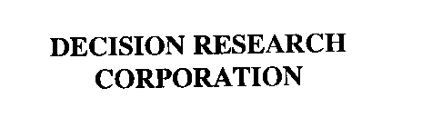 DECISION RESEARCH CORPORATION