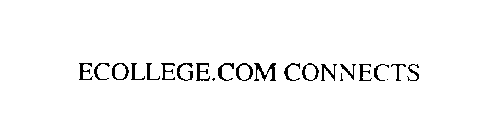 ECOLLEGE.COM CONNECTS