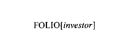 FOLIO[INVESTOR]