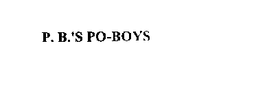 P. B.'S PO-BOYS