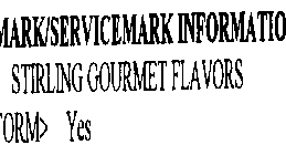 STIRLING GOURMET FLAVORS