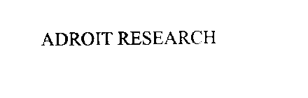 ADROIT RESEARCH