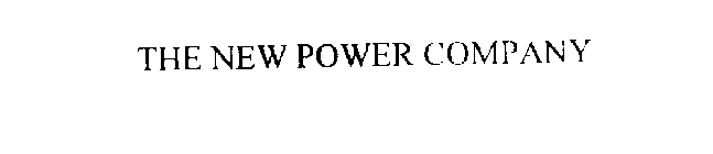 THE NEW POWER COMPANY