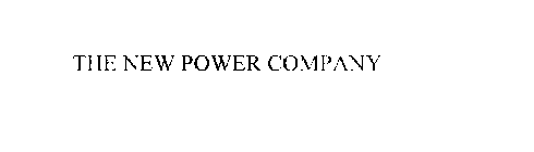 THE NEW POWER COMPANY