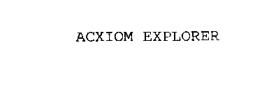 ACXIOM EXPLORER