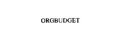 ORGBUDGET