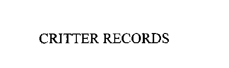 CRITTER RECORDS