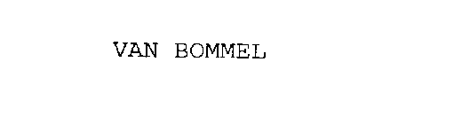 VAN BOMMEL
