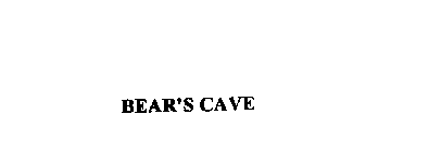 BEAR'S CAVE