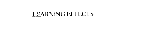 LEARNING EFFECTS