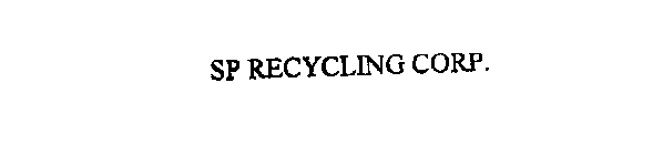 SP RECYCLING CORP.