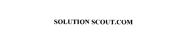 SOLUTION SCOUT.COM