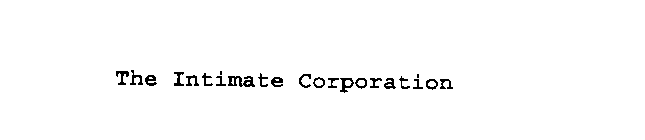 THE INTIMATE CORPORATION