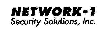 NETWORK-1 SECURITY SOLUTIONS, INC.