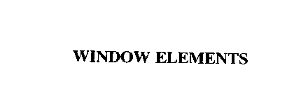 WINDOW ELEMENTS