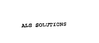ALS SOLUTIONS