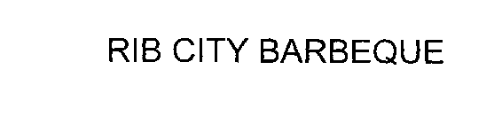 RIB CITY BARBEQUE