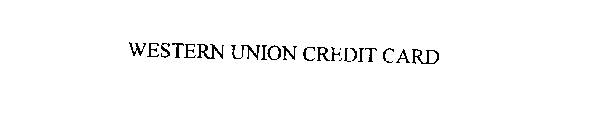 WESTERN UNION CREDIT CARD