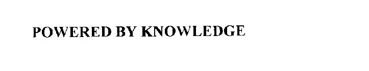 POWERED BY KNOWLEDGE