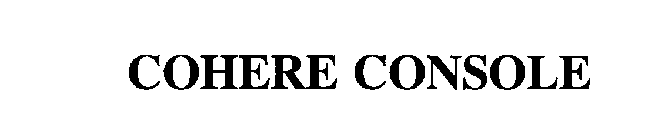 COHERE CONSOLE